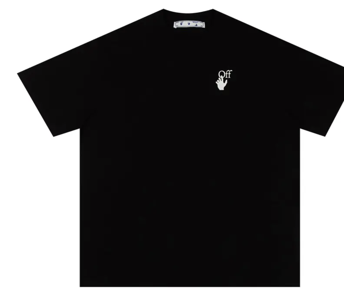 Off-White Marker Over Tee 'Astral Aura' Pre-Owned Black