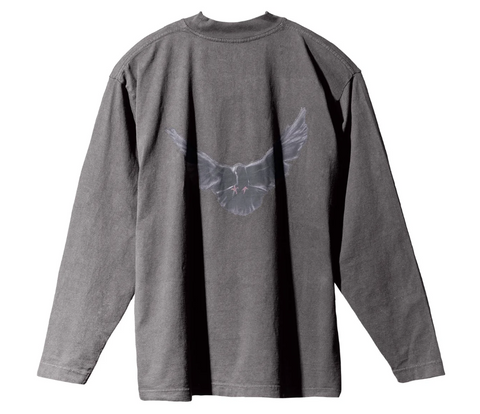 Yeezy Gap Engineered by Balenciaga Dove L/S Dark Grey Tee