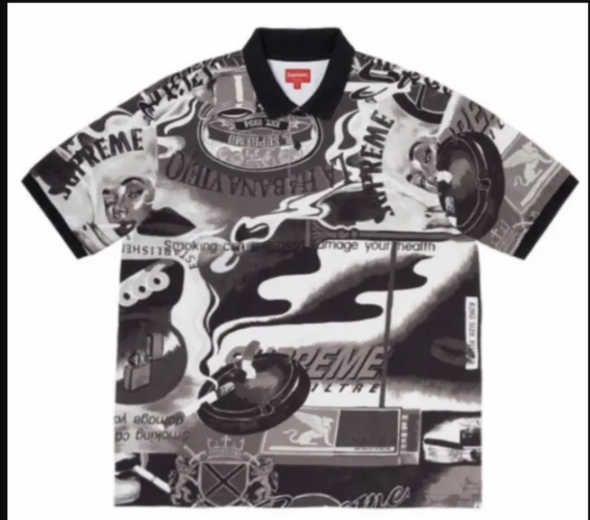 Supreme Smoking Kills Black Polo Pre-Owned
