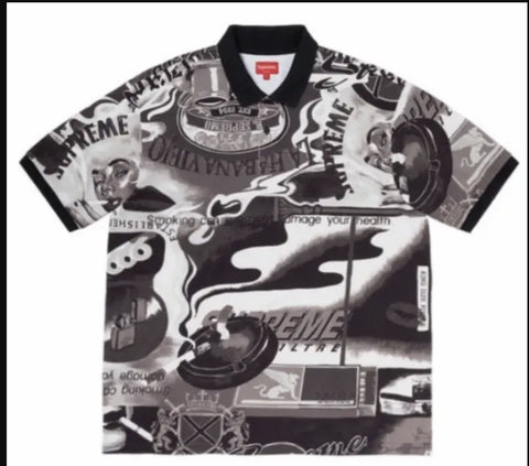 Supreme Smoking Kills Black Polo Pre-Owned