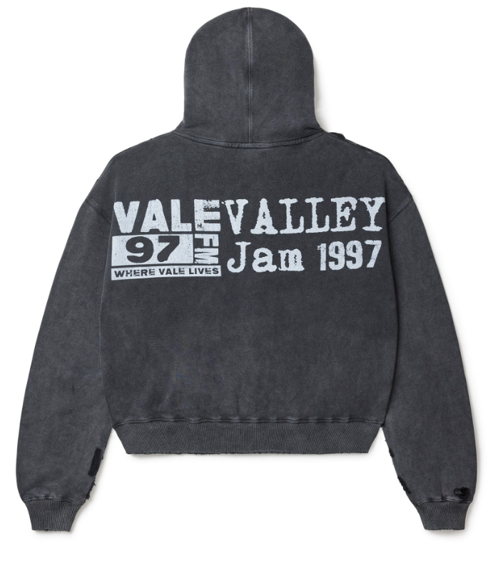VALE BLACK BIG CHAIN HOODIE