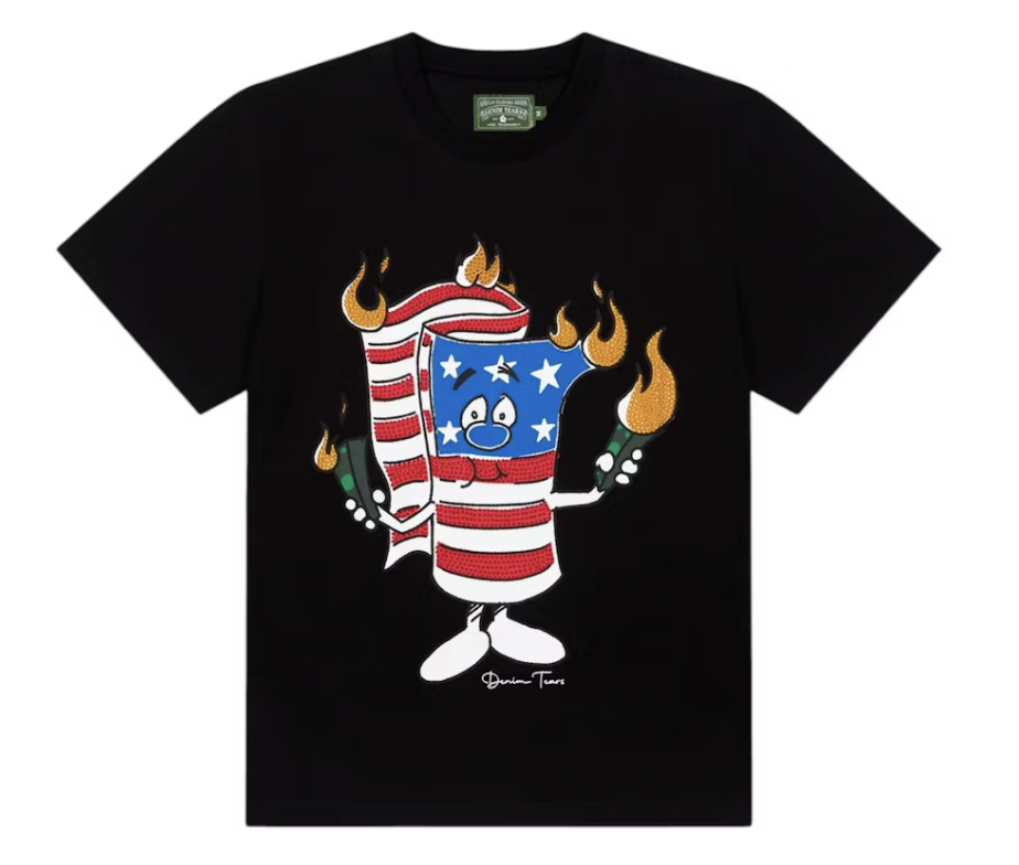 Denim Tears Firecracker Tee Black