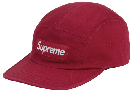 Supreme Washed Chino Twill Red Camp Cap (SS25)