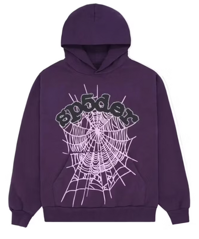 Sp5der Web Hoodie Purple