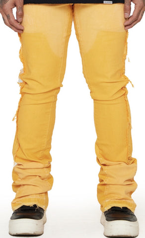 Valabasas “ALPHA" ORANGE WASH STACKED FLARE JEAN