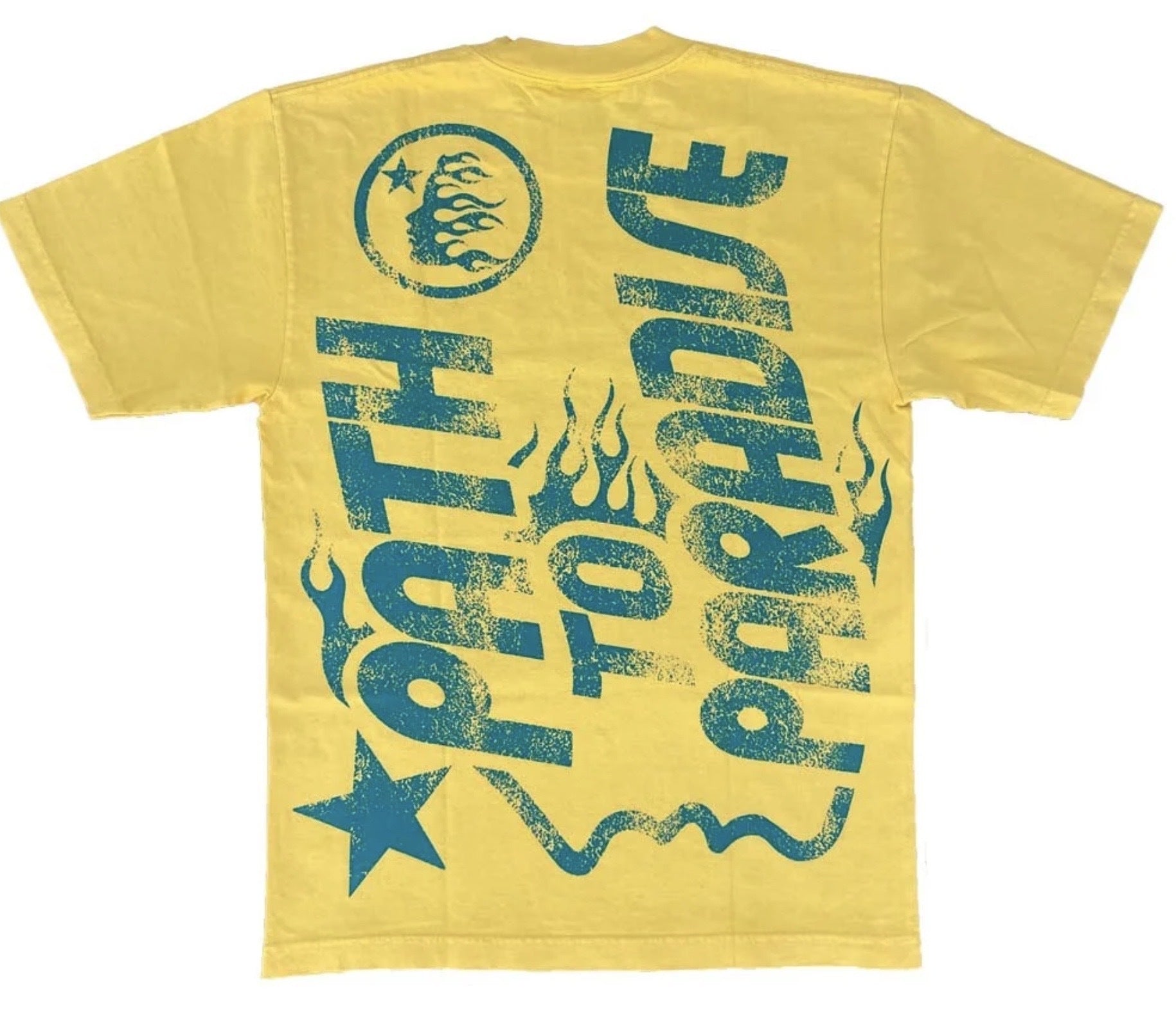 Hellstar Jesus Emblem Yellow Tee