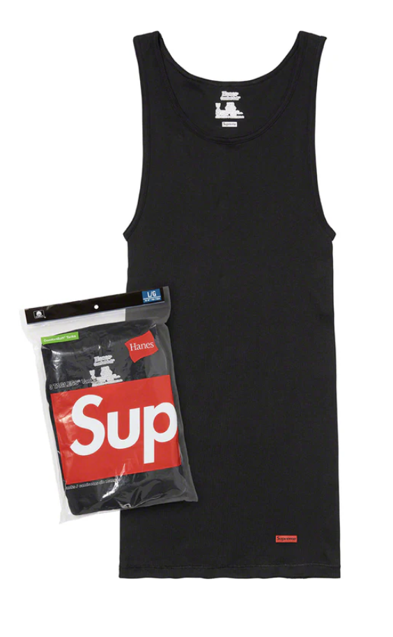 Supreme®/Hanes® Black Tanks Pack