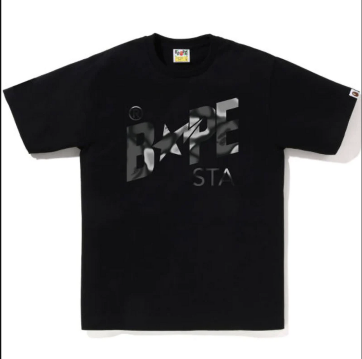BAPE Liquid Camo Bape Sta Logo Black Tee