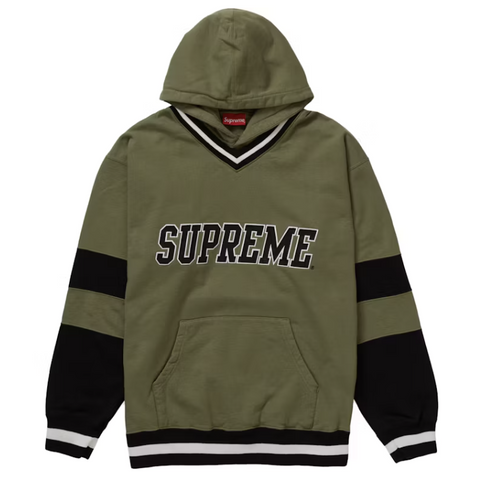 Supreme Olive Hockey hoodie Pre-Owned