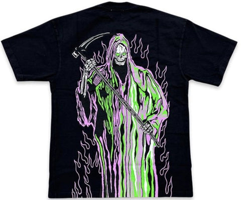 Warren Lotas "Neon Reaper" Black Tee