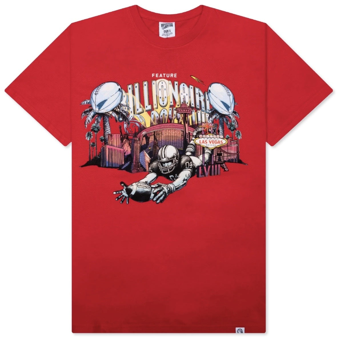 Feature x Billionaire Boys Club Touchdown Red Tee