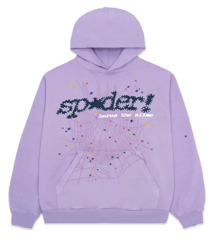 Sp5der Acai Hoodie Purple