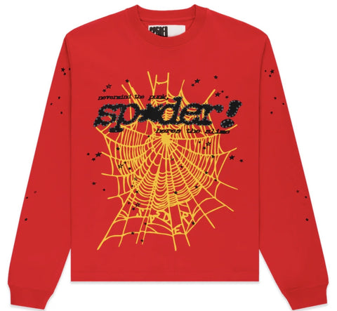 Sp5der Red Punk V2 Long Sleeve