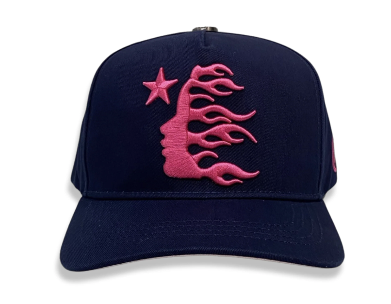Hellstar Navy OG Logo Snapback Hat