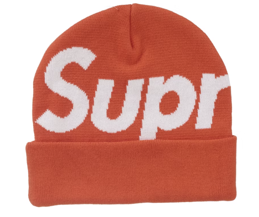 Supreme Big Logo Beanie (FW24) Orange