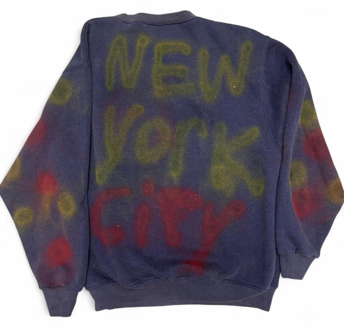 Slawn 1/1 Painted Crewneck 'NYC'