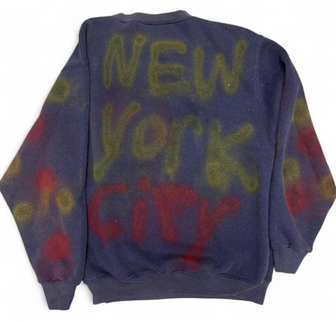 Slawn 1/1 Painted Crewneck 'NYC'