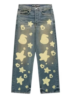 Sp5der Beluga Stamp Denim Jean Indigo