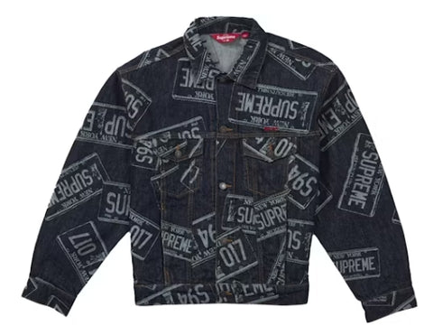 Supreme Denim Trucker Jacket SS26 License Plate