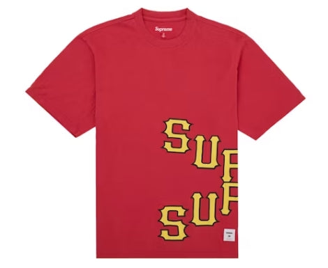 Supreme Cracked Spellout S/S Top Red