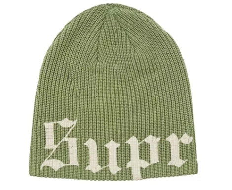 Supreme Old English Printed Beanie Green