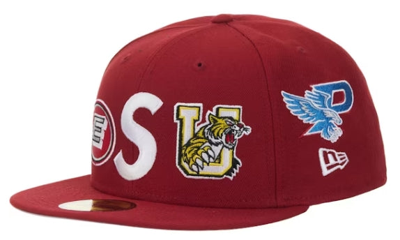 Supreme Mascots S Logo New Era 59Fifty Fitted Cap Red