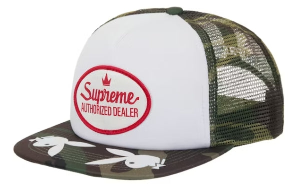 Supreme Playboy Mesh Back 5-Panel Woodland Camo