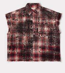BLDG4 Arc Sleeveless Woven Red