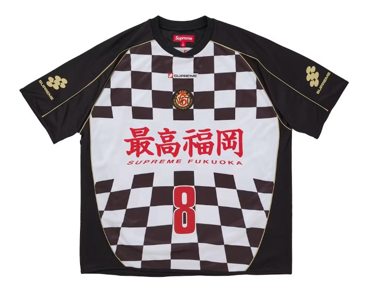 Supreme Checkerboard Soccer Jersey Black