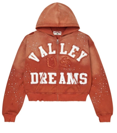 VALE FOREVER CLASSICO ZIP UP HOODIE ORANGE