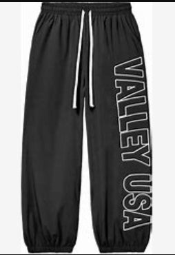 VALE FOREVER ELASTICATED WAISTBAND TRACKPANTS BLACK Pre-Owned