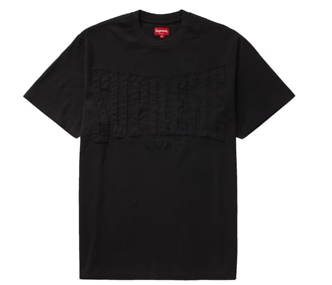 Supreme Cutout Logo S/S Top Black Pre-Owned