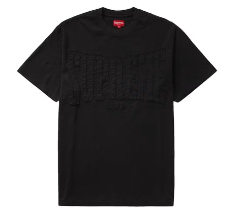 Supreme Cutout Logo S/S Top Black Pre-Owned