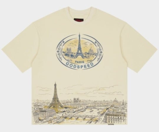 Godspeed Paris Skyline T-Shirt