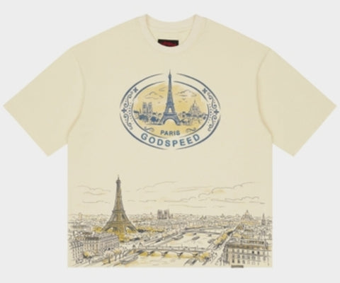 Godspeed Paris Skyline T-Shirt
