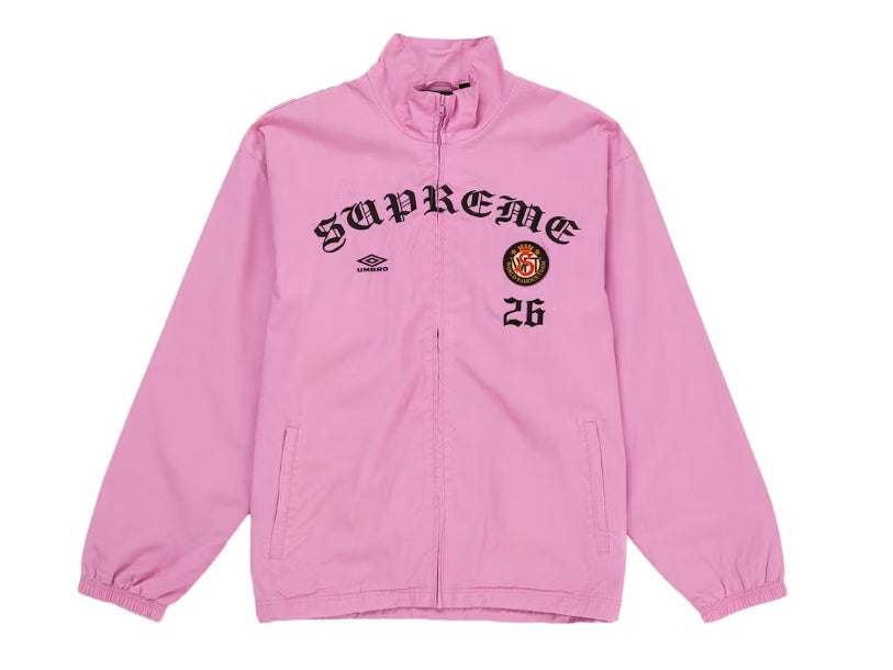Supreme Umbro Cotton Ripstop Track Jacket FW26 Pink