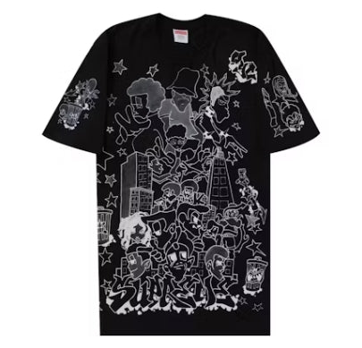 Supreme Downtown Tee Black Pre-Owned