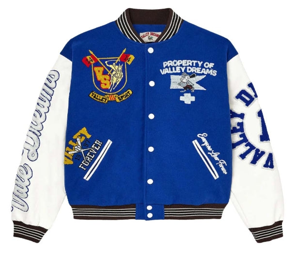 VALE FOREVER ALUMNI VARSITY JACKET BLUE