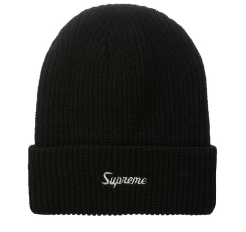 Supreme Loose Gauge Beanie Black