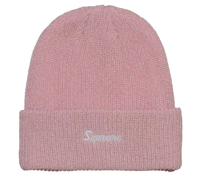 Supreme Loose Gauge Beanie Pink