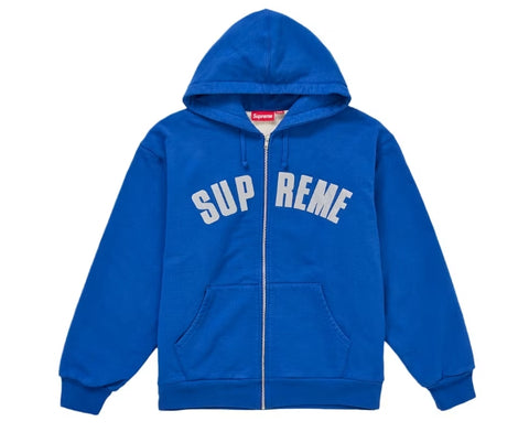Supreme Arc Thermal Lined Zip Up Hooded Sweatshirt FW26 Royal