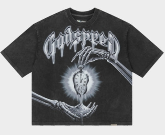 Godspeed Borrowed Time T-Shirt Black Wash