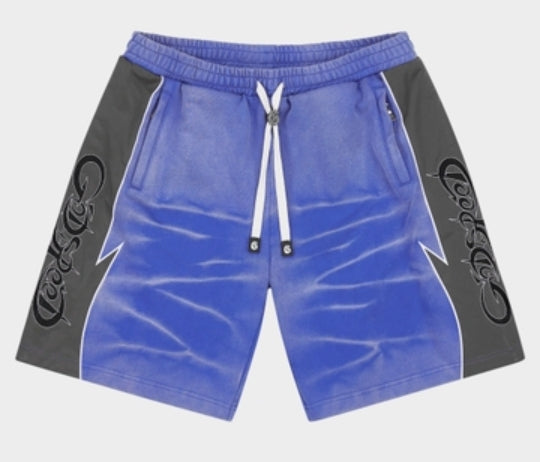 Godspeed Halftime Shorts V2 Blue Acid Wash