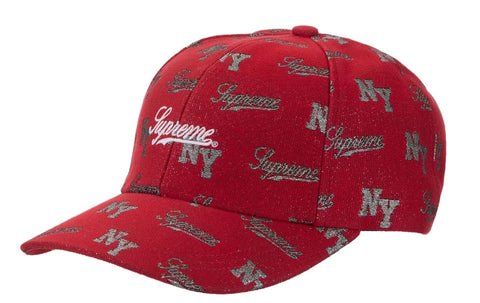 Supreme Monogram 6-Panel Red