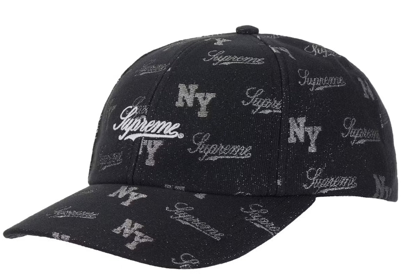 Supreme Monogram 6-Panel Black