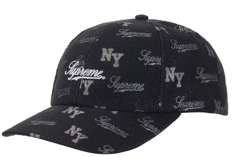 Supreme Monogram 6-Panel Black