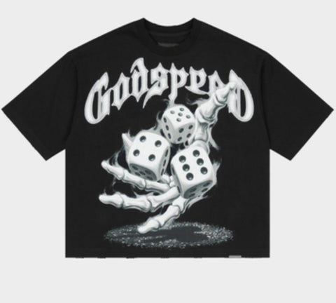 Godspeed No Risk No Reward T-Shirt Black Wash
