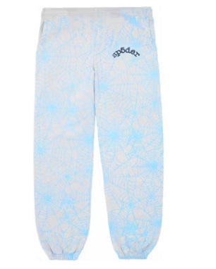 Sp5der AOP Web Sweatpants Heather Grey