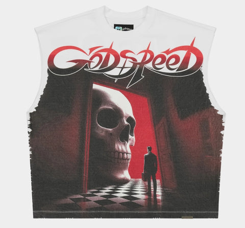 Godspeed Fate's Doorstep Sleeveless T-Shirt White