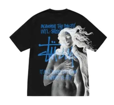 Stussy Black 1st Venus Pigment Dyed Tee